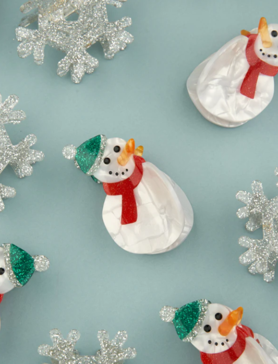 קליפס לשיער Snow Man