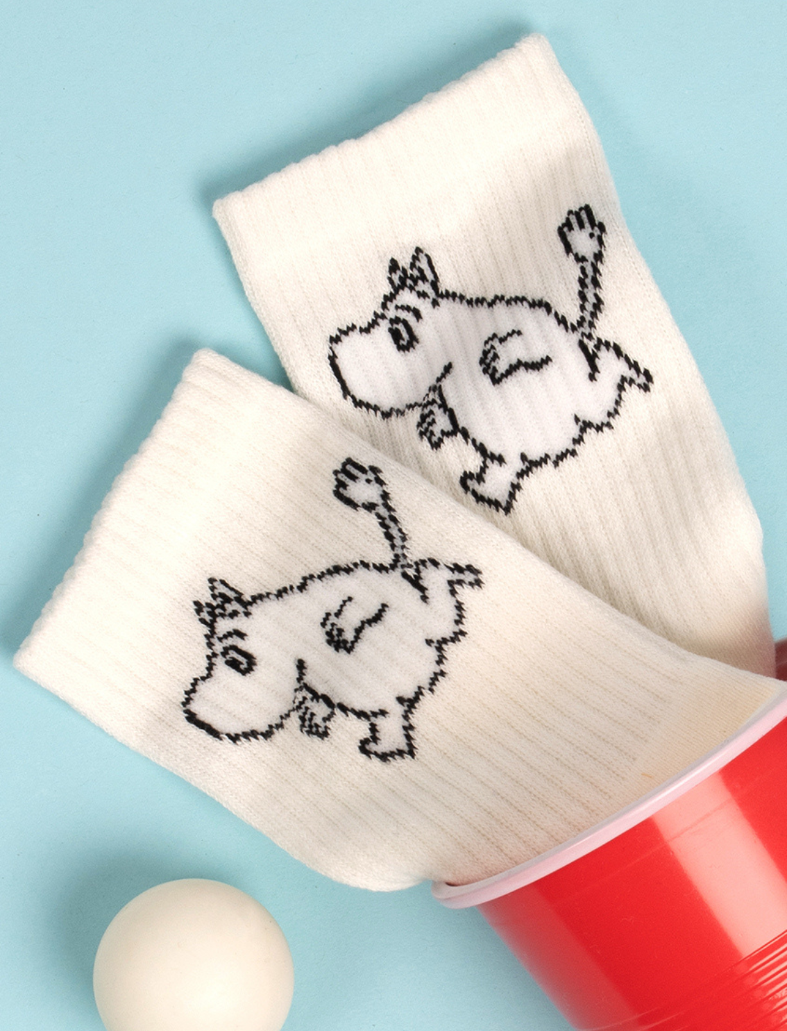 גרבי גברים רטרו Moomin Cream