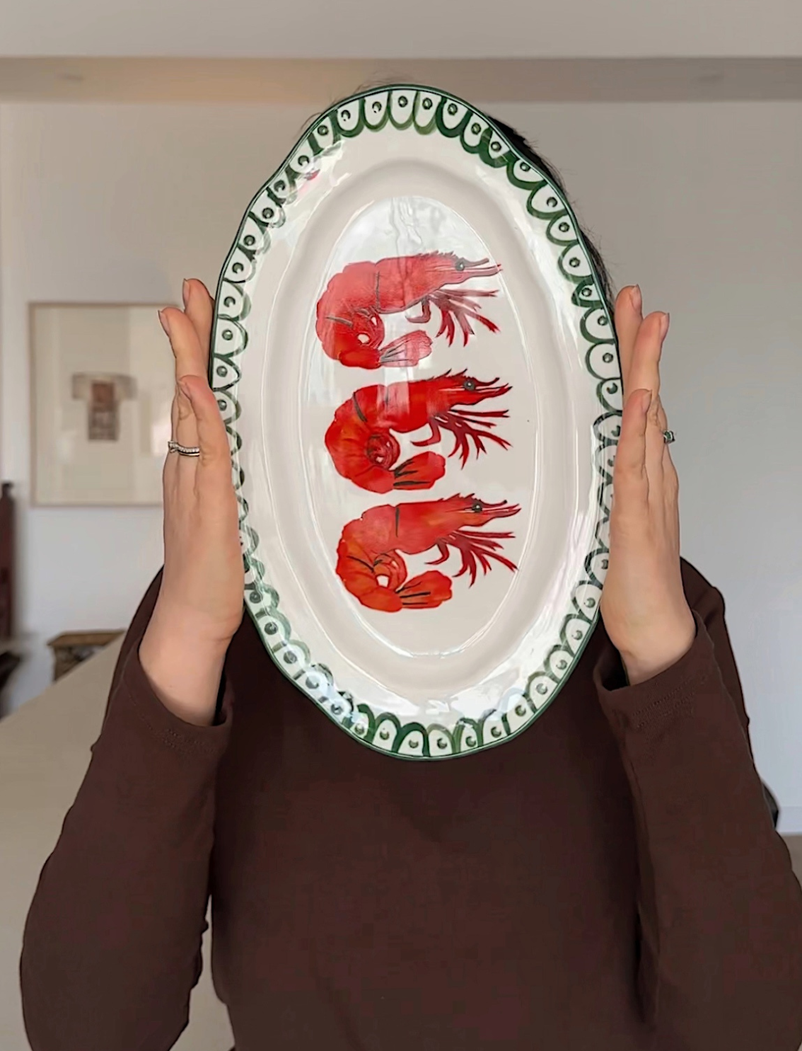 צלחת הגשה Shrimp