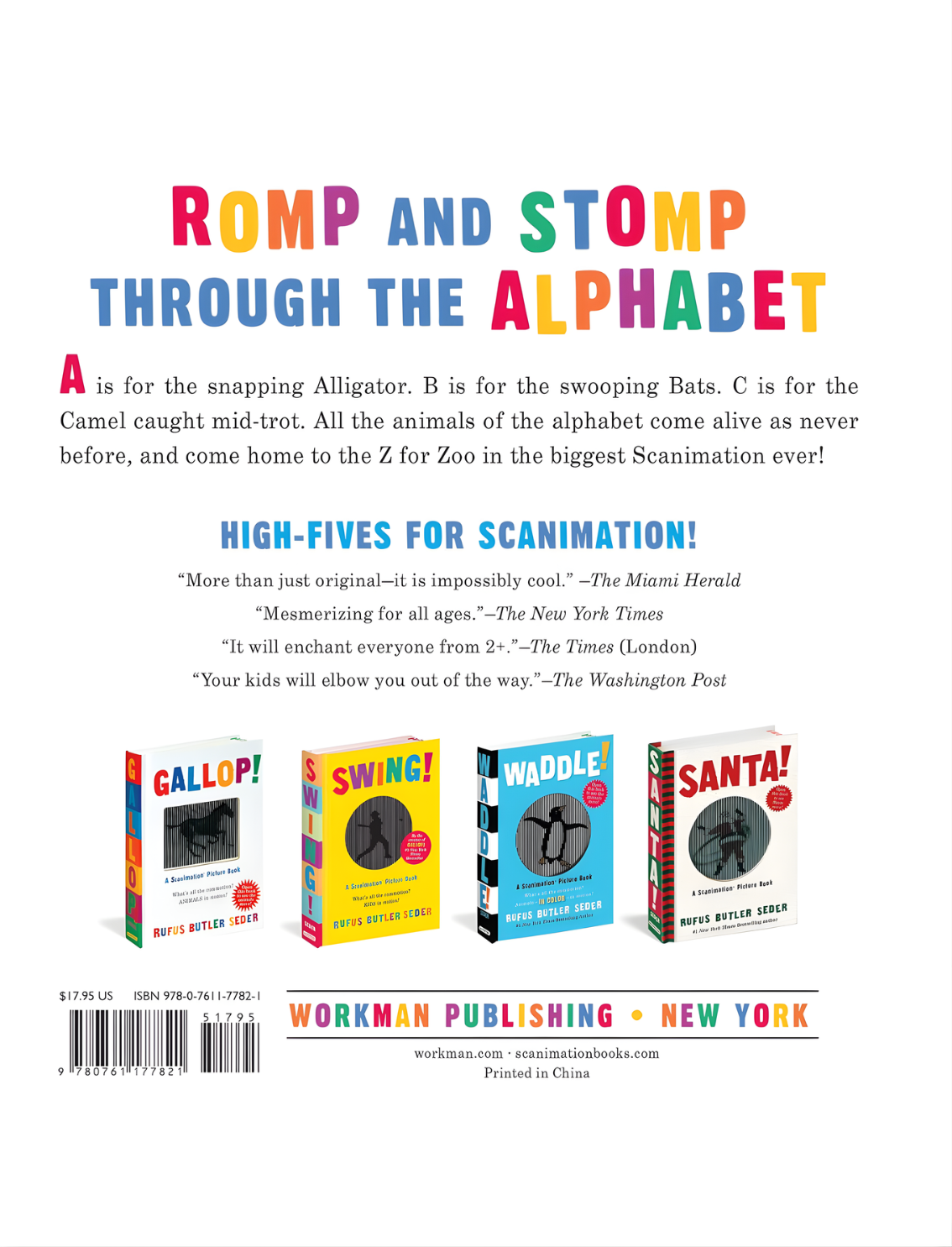 ספר סקנימציה לילדים ABC Animals!