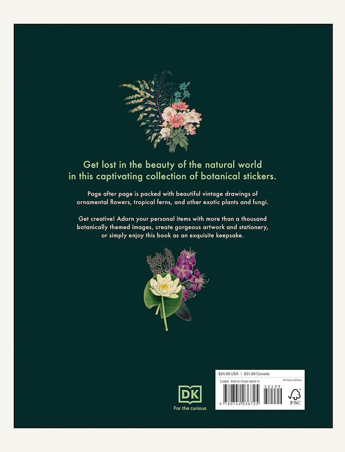 ספר מדבקות: The Botanist's Sticker Anthology
