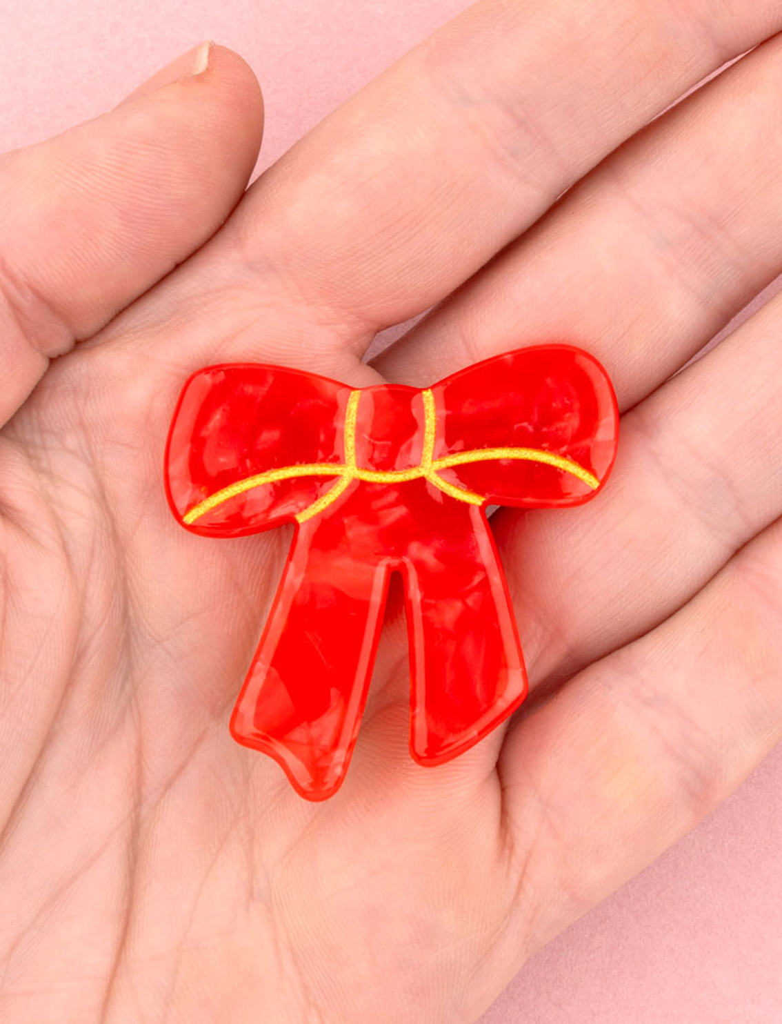 סיכה לשיער Red Bow