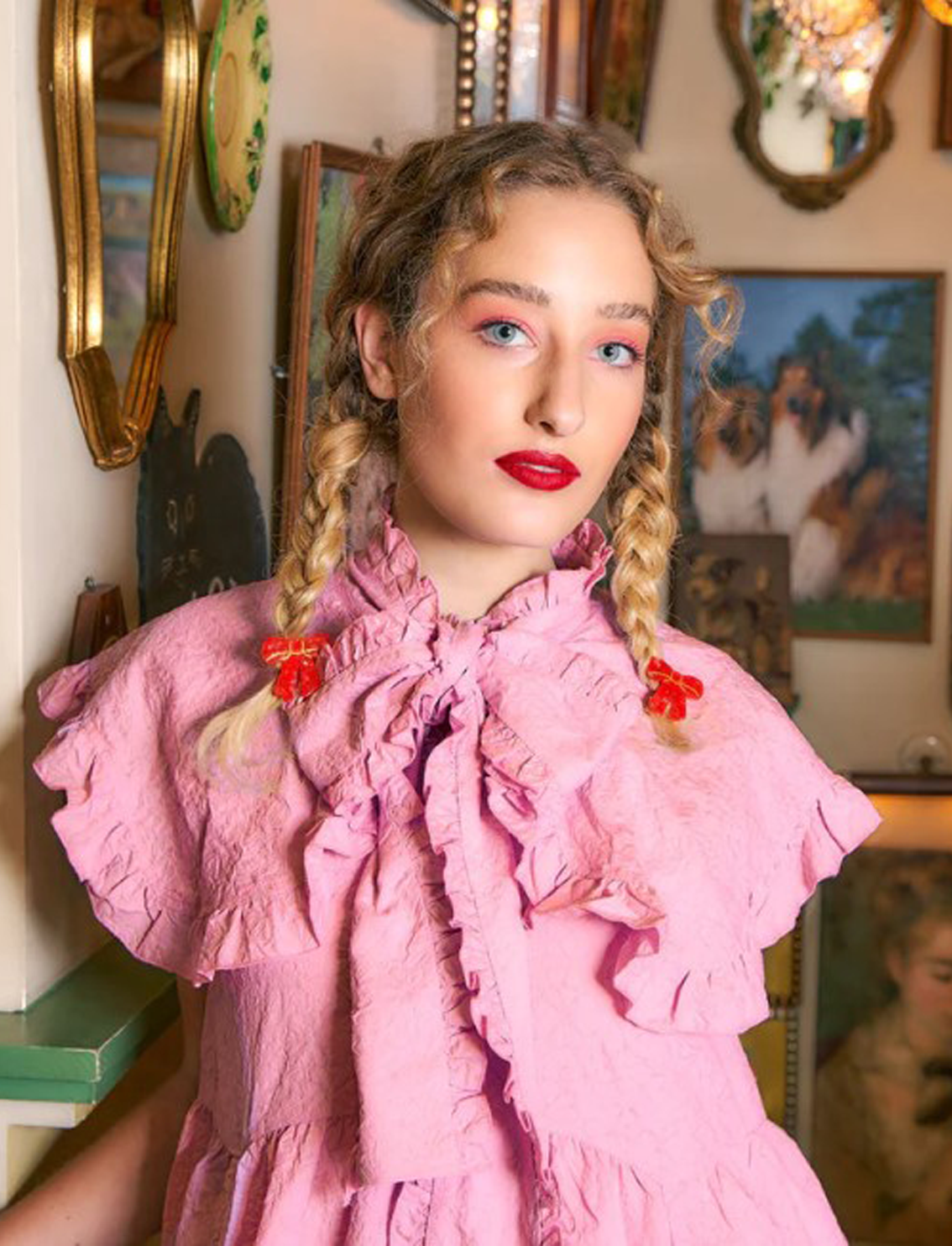 סיכה לשיער Red Bow