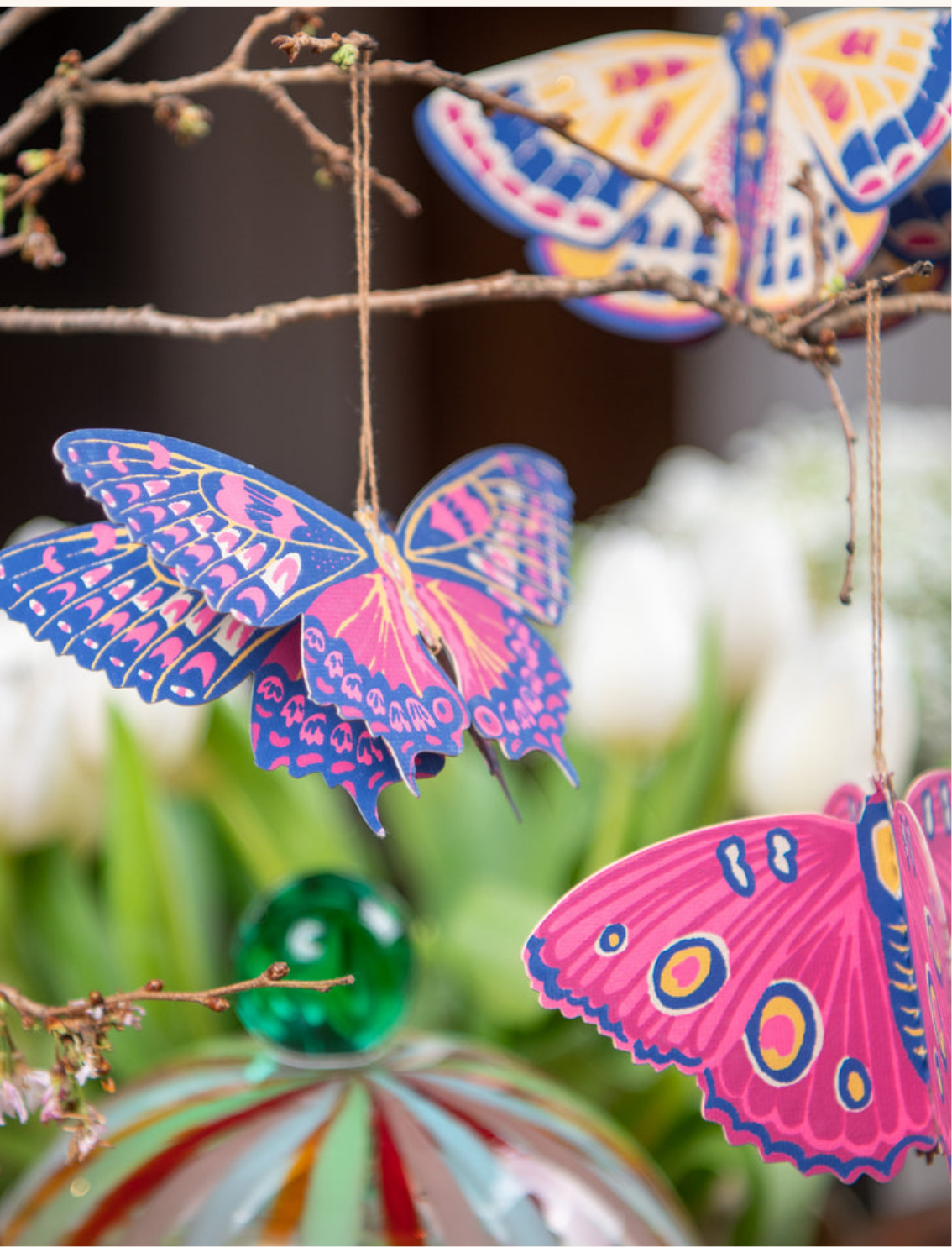 קישוטי נייר לתלייה Butterflies