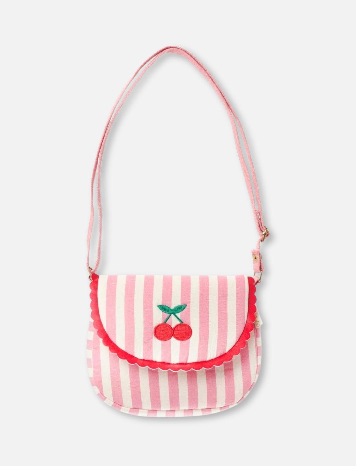 תיק צד לילדות Cherry Stripes