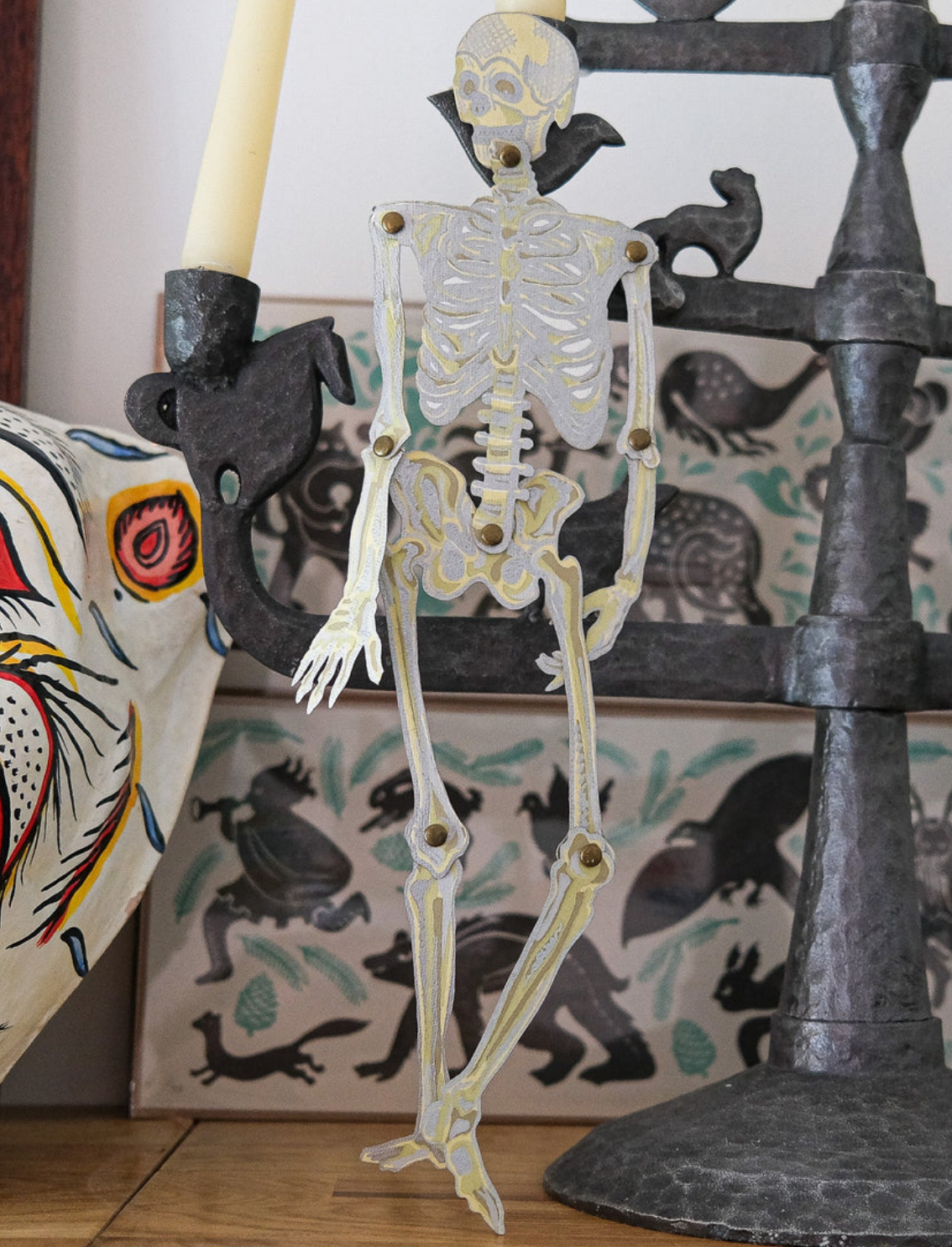 קישוטי נייר לתלייה Dancing Skeletons