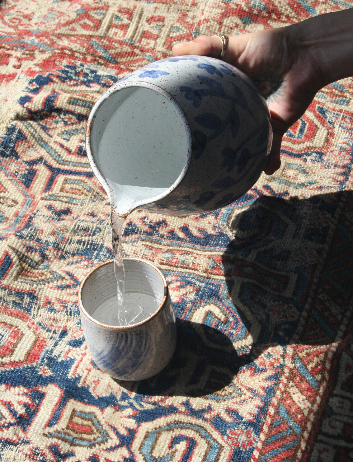 סט 2 כוסות גבוהות Shibori