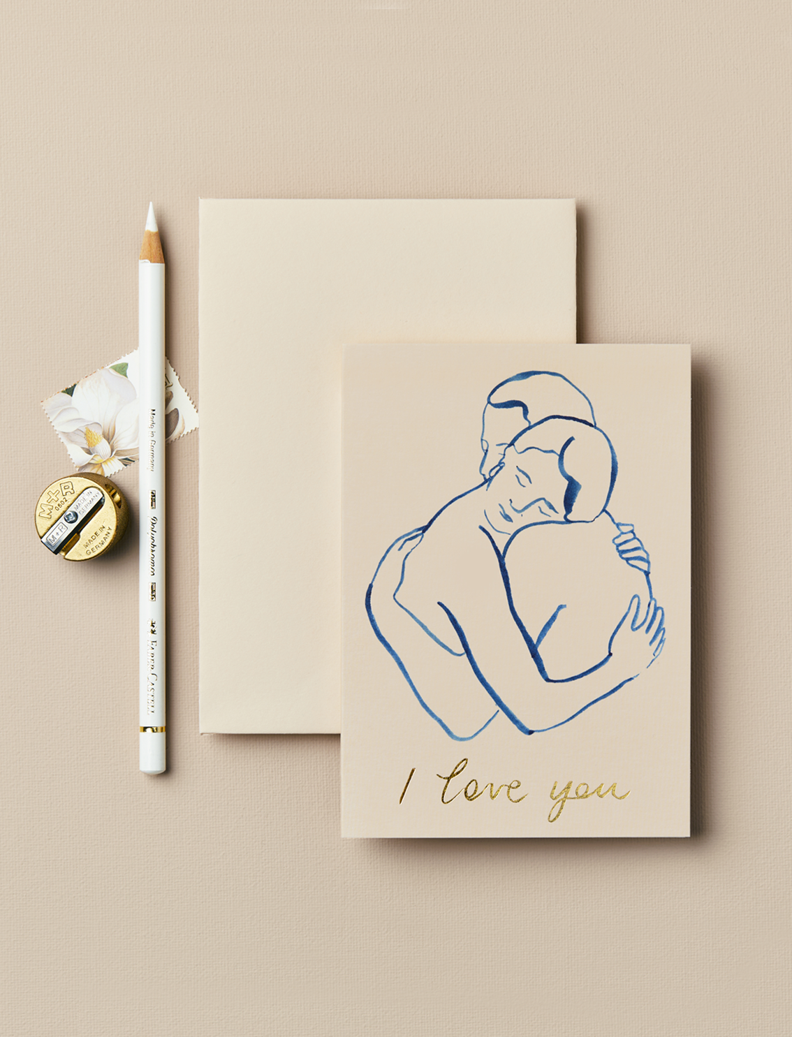 כרטיס ברכה Figures 'I Love You'