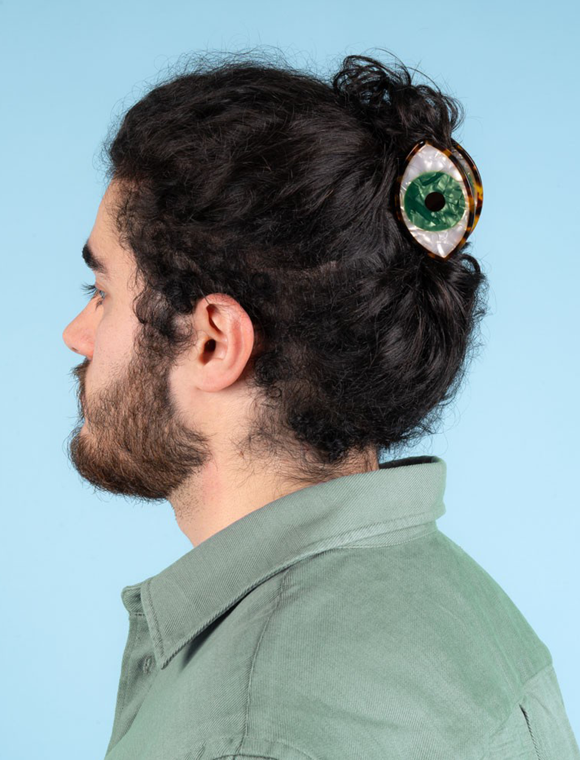 קליפס לשיער Green Eye