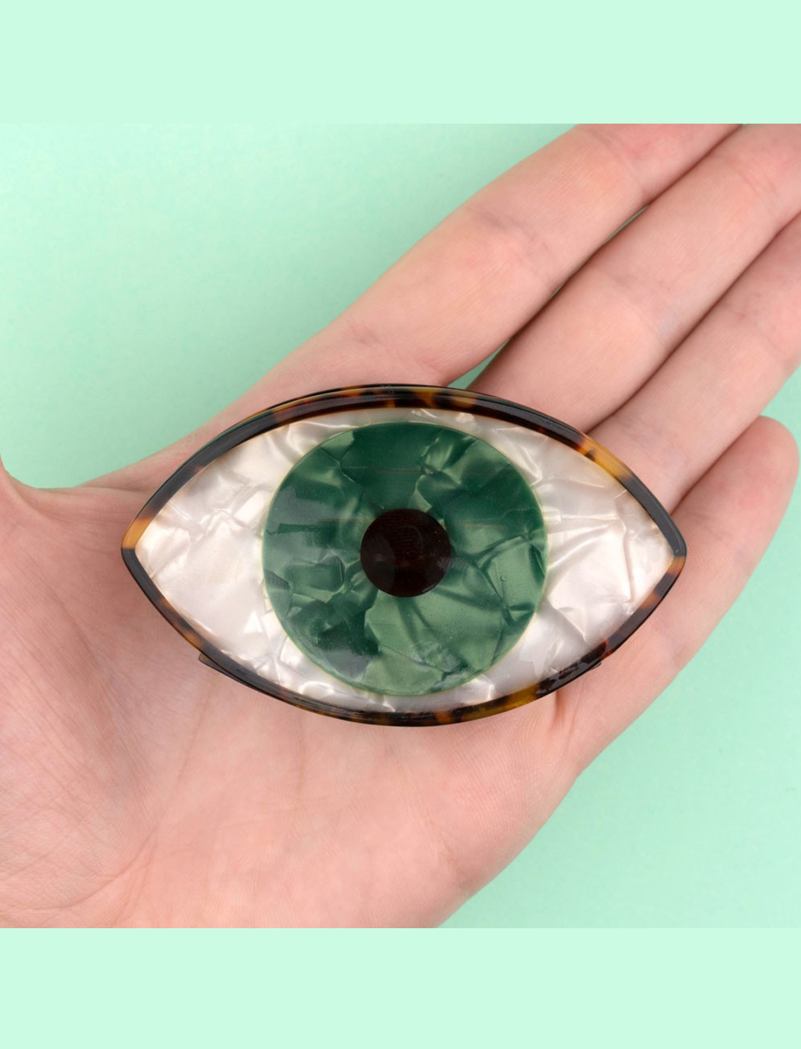 קליפס לשיער Green Eye