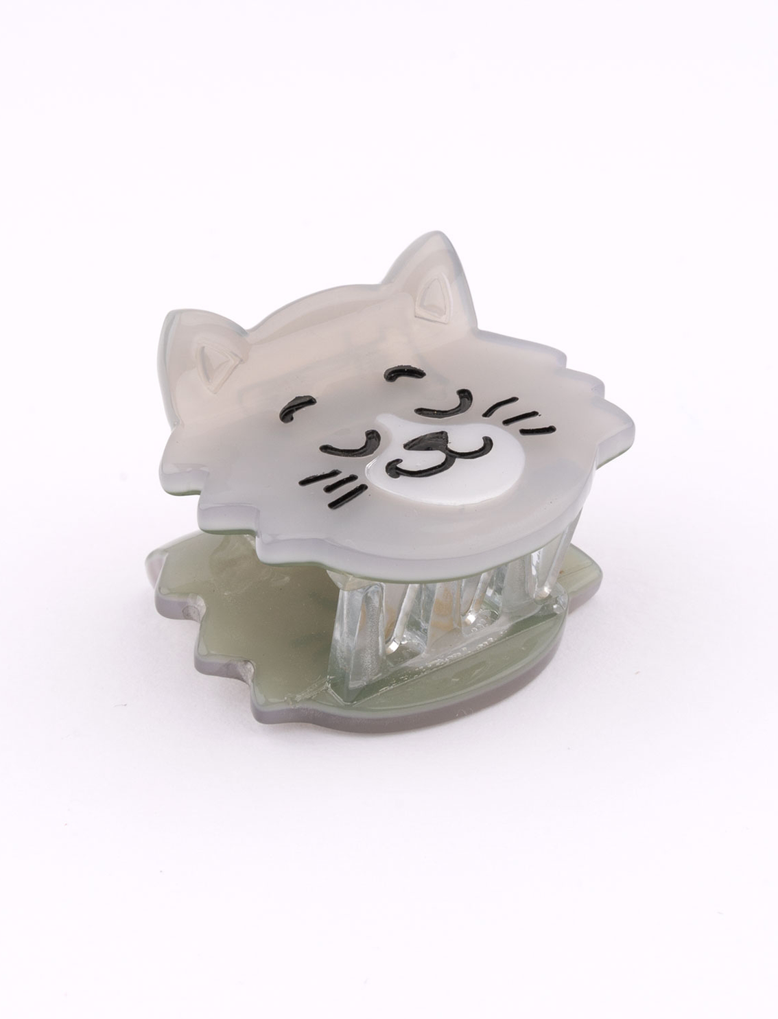 מיני קליפס לשיער Grey Cat