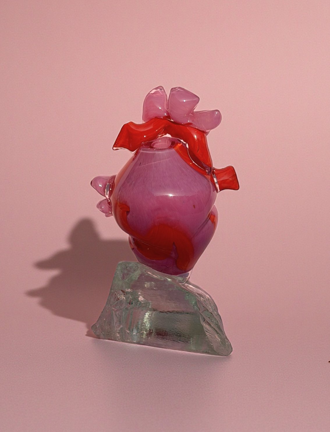 פסל זכוכית Heart