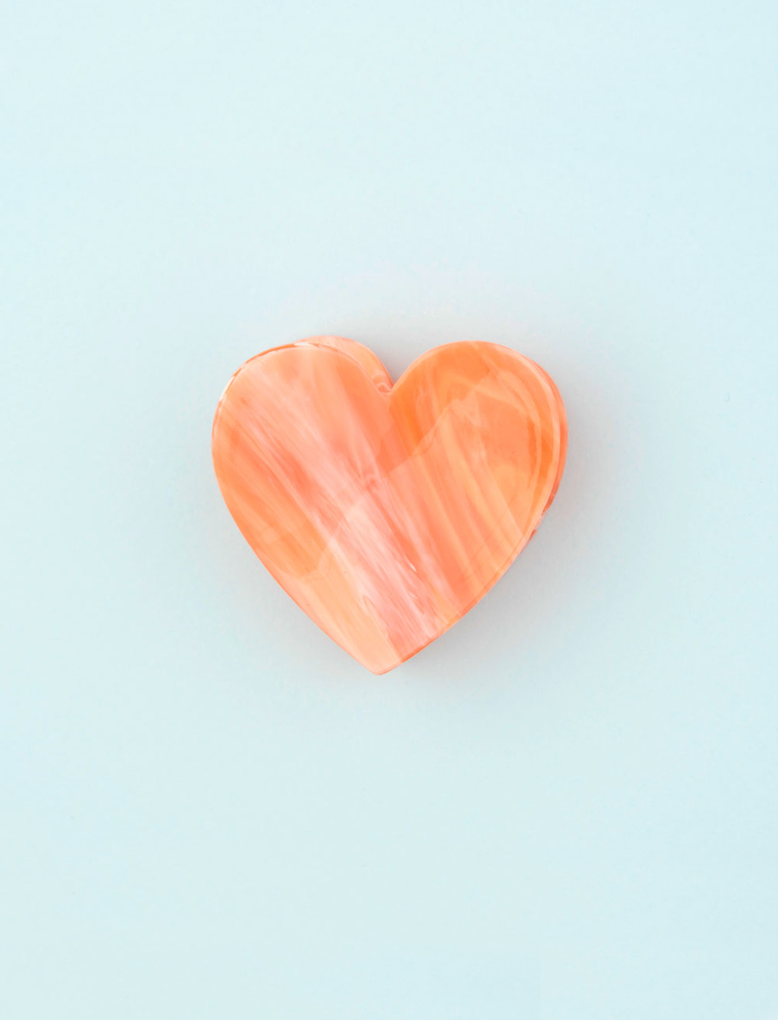 קליפס לשיער Pink Heart