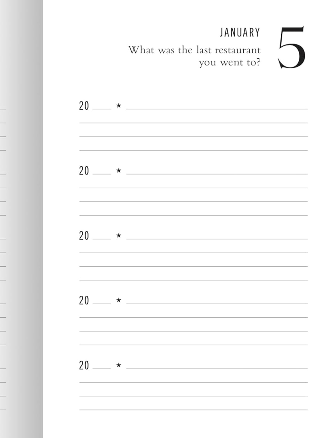 יומן 5 שנים 'Q&A a Day' Graffiti