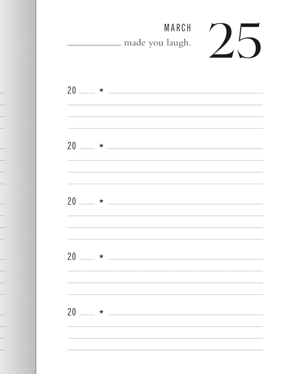 יומן 5 שנים 'Q&A a Day' Graffiti