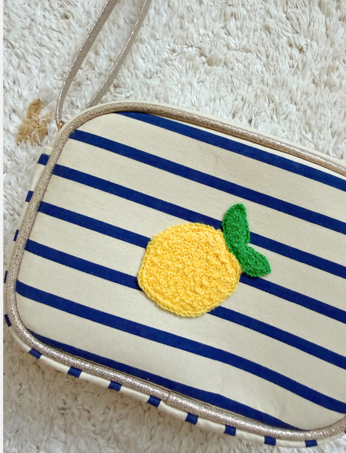 תיק צד לילדות Lemon Stripes