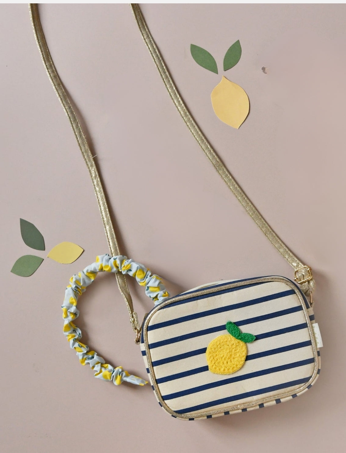 תיק צד לילדות Lemon Stripes