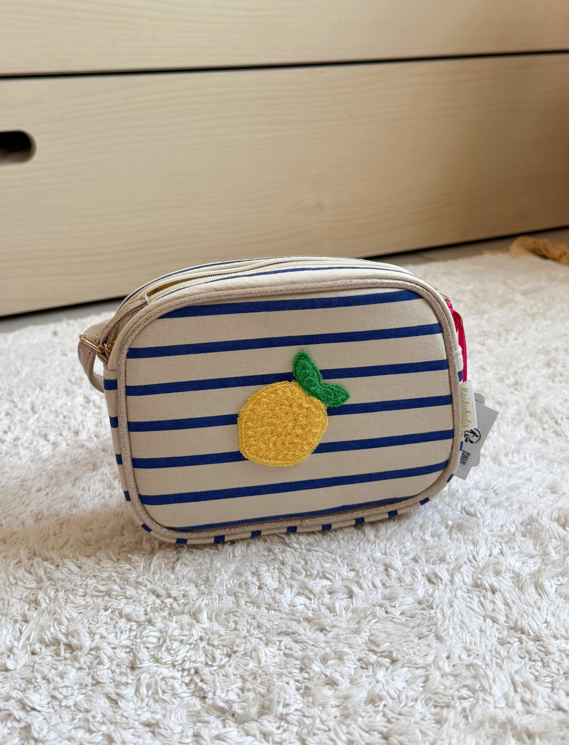 תיק צד לילדות Lemon Stripes