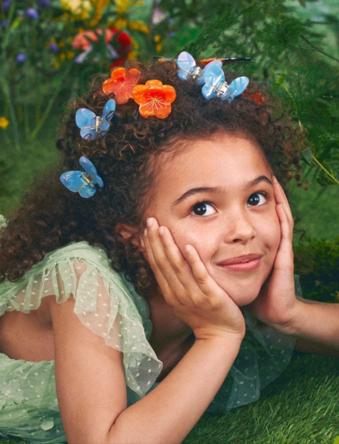 מיני קליפס לשיער Lavender Butterfly