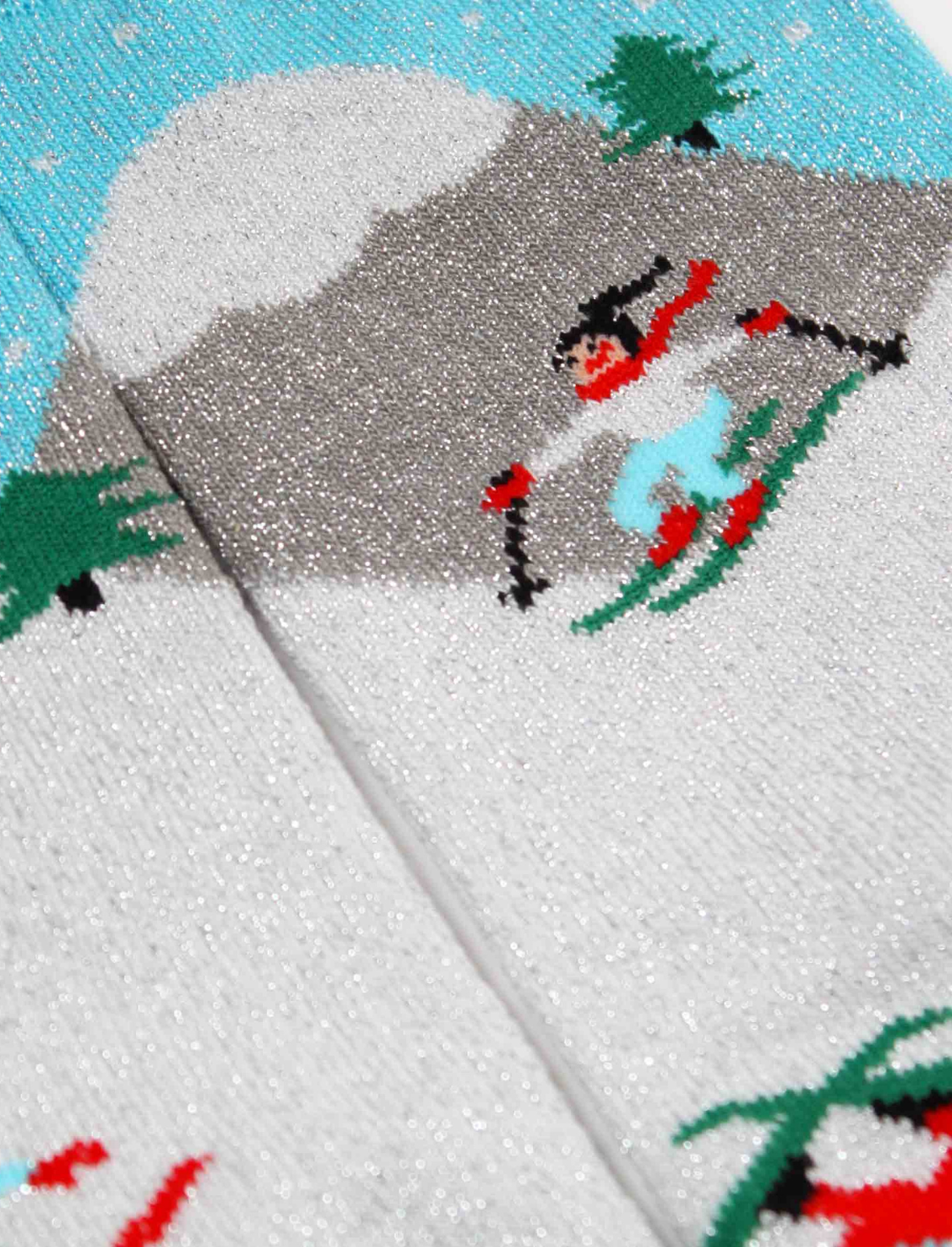 גרבי כותנה מנצנצות Ski