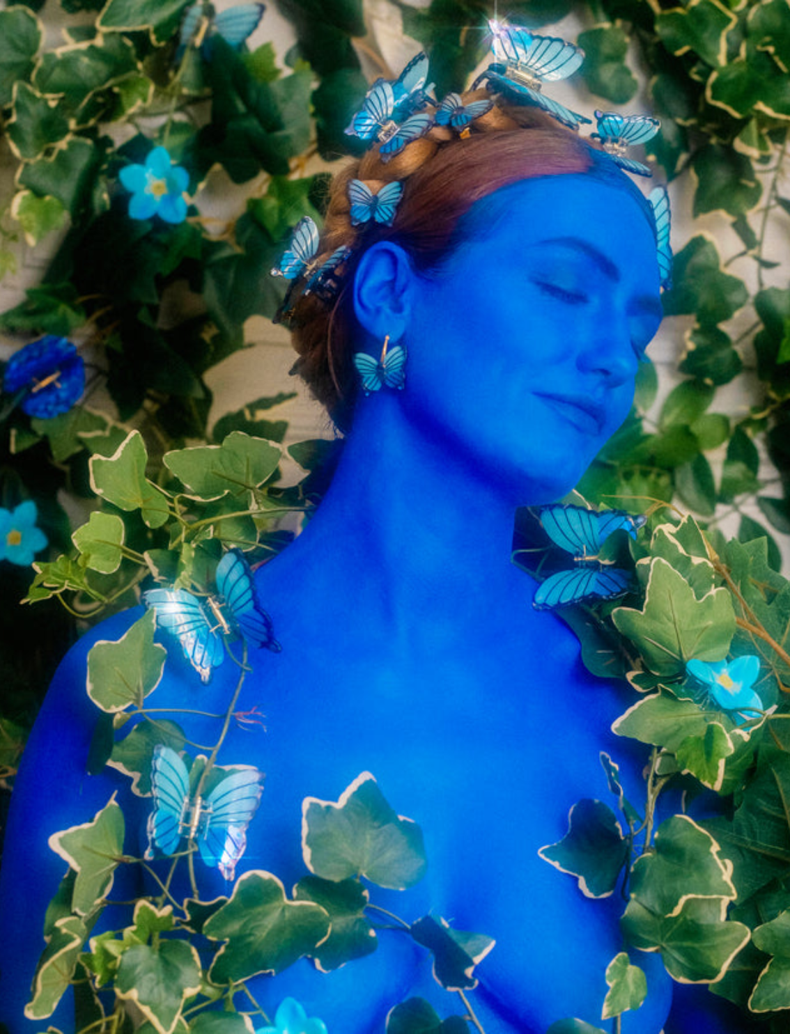 קליפס לשיער Blue Butterfly