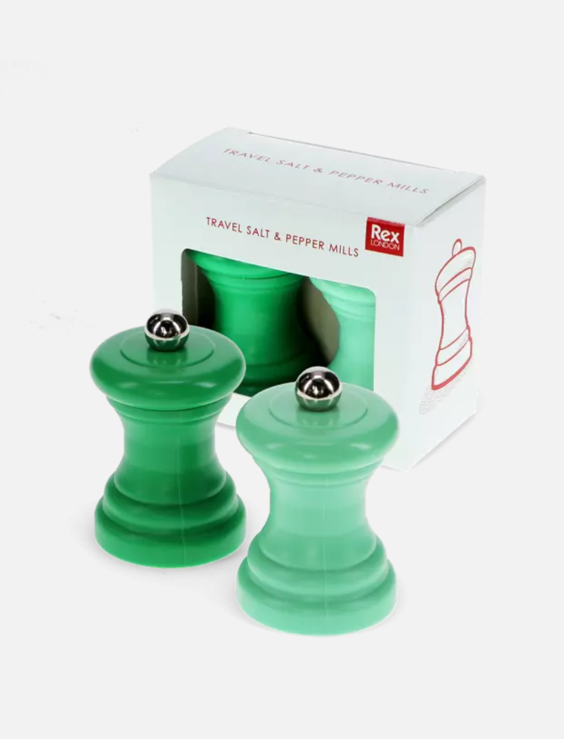 סט מטחנות מלח פלפל Green