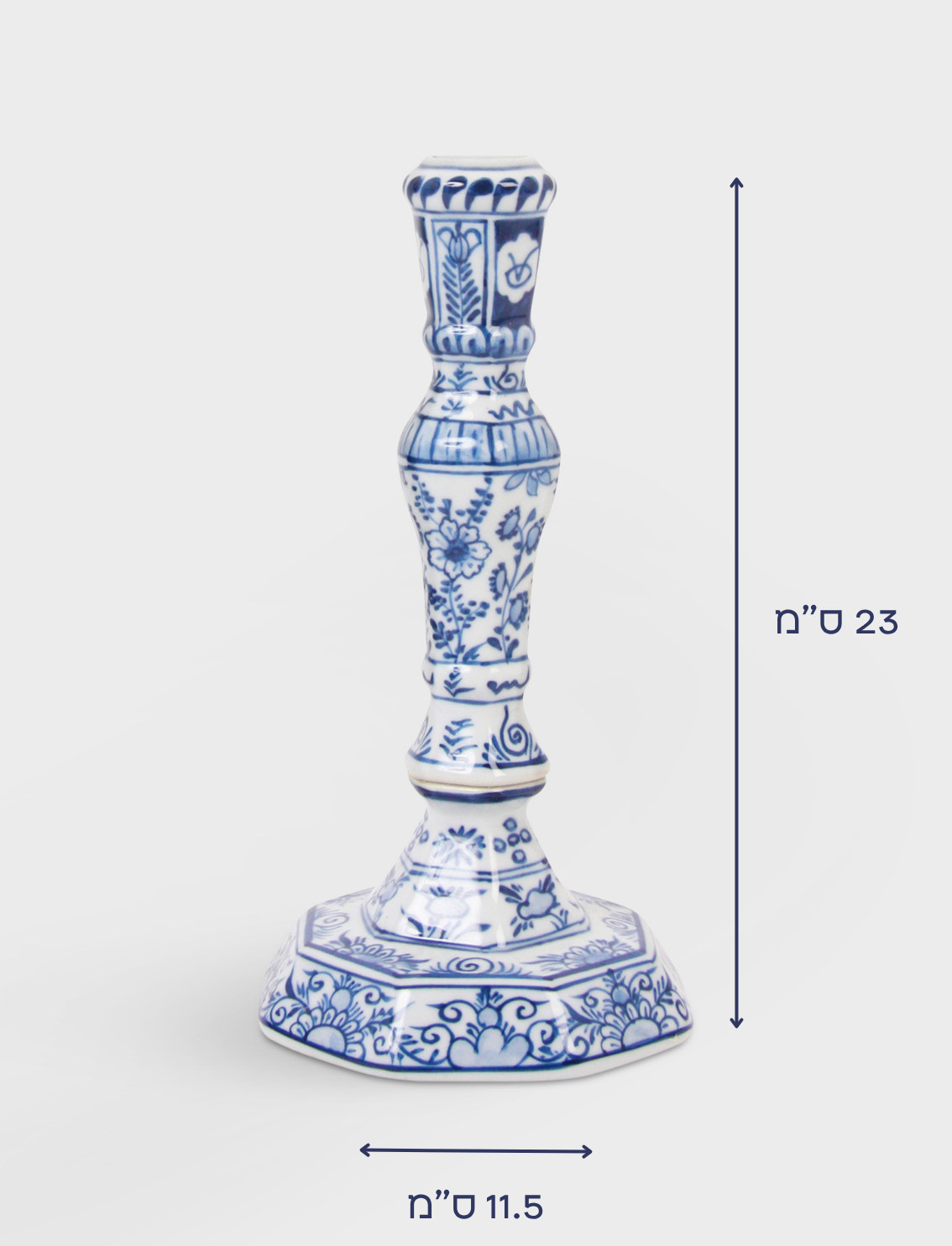 פמוט פורצלן Delftware