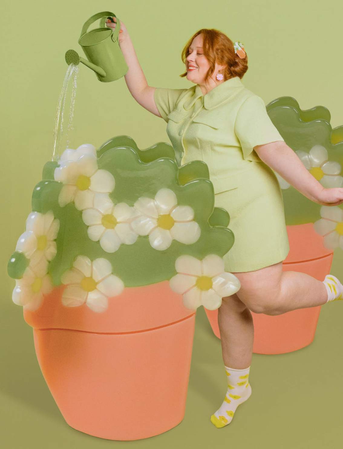 קליפס לשיער Flowers Plant