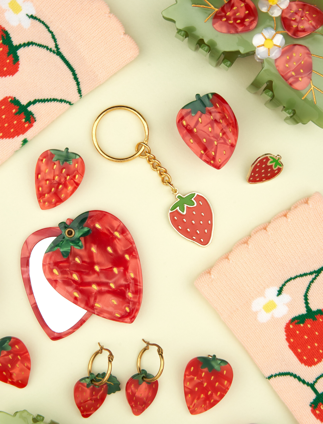 קליפס לשיער Big Strawberry Plant