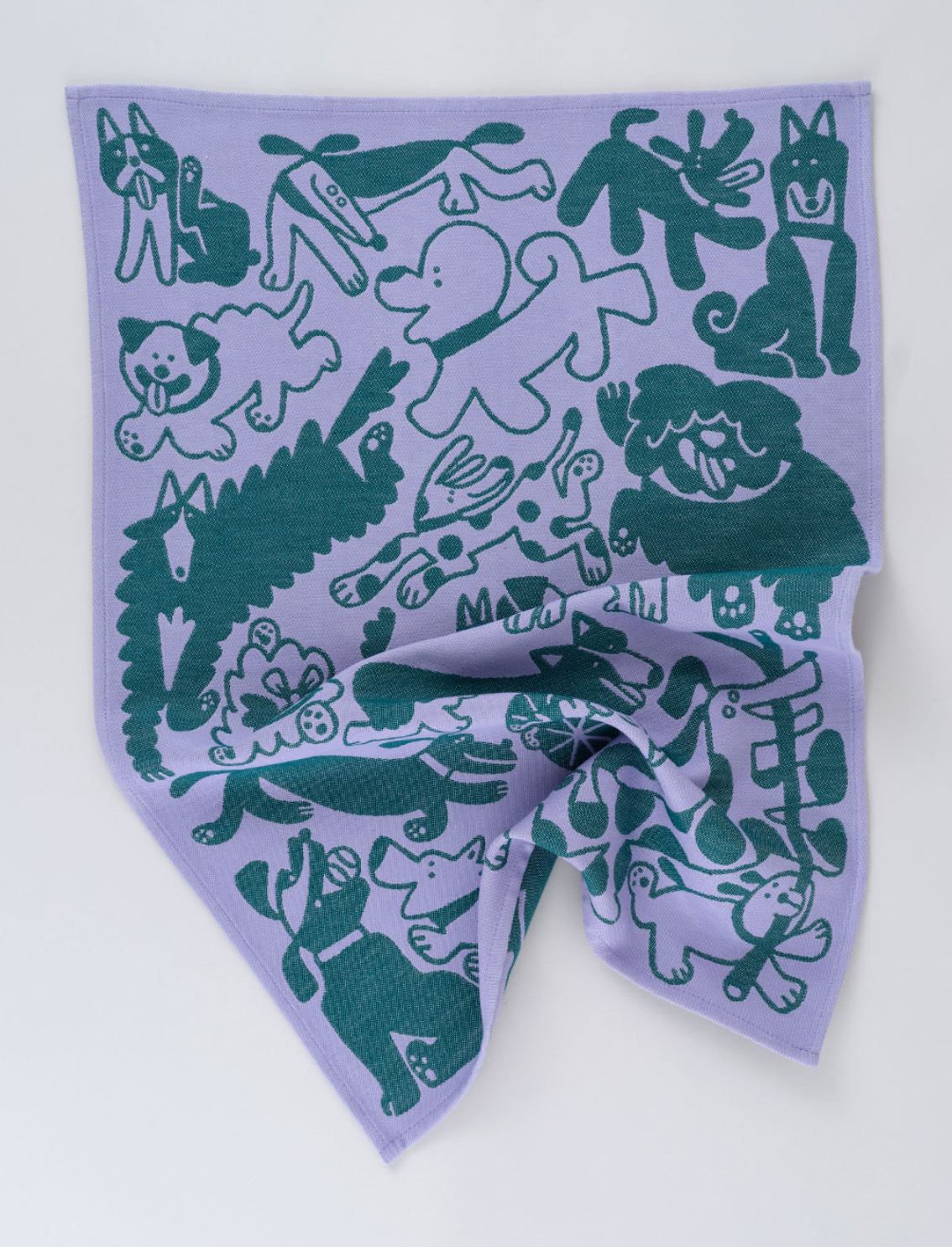 מגבת מטבח/פרינט לתליה Lilac Dogs Day Out