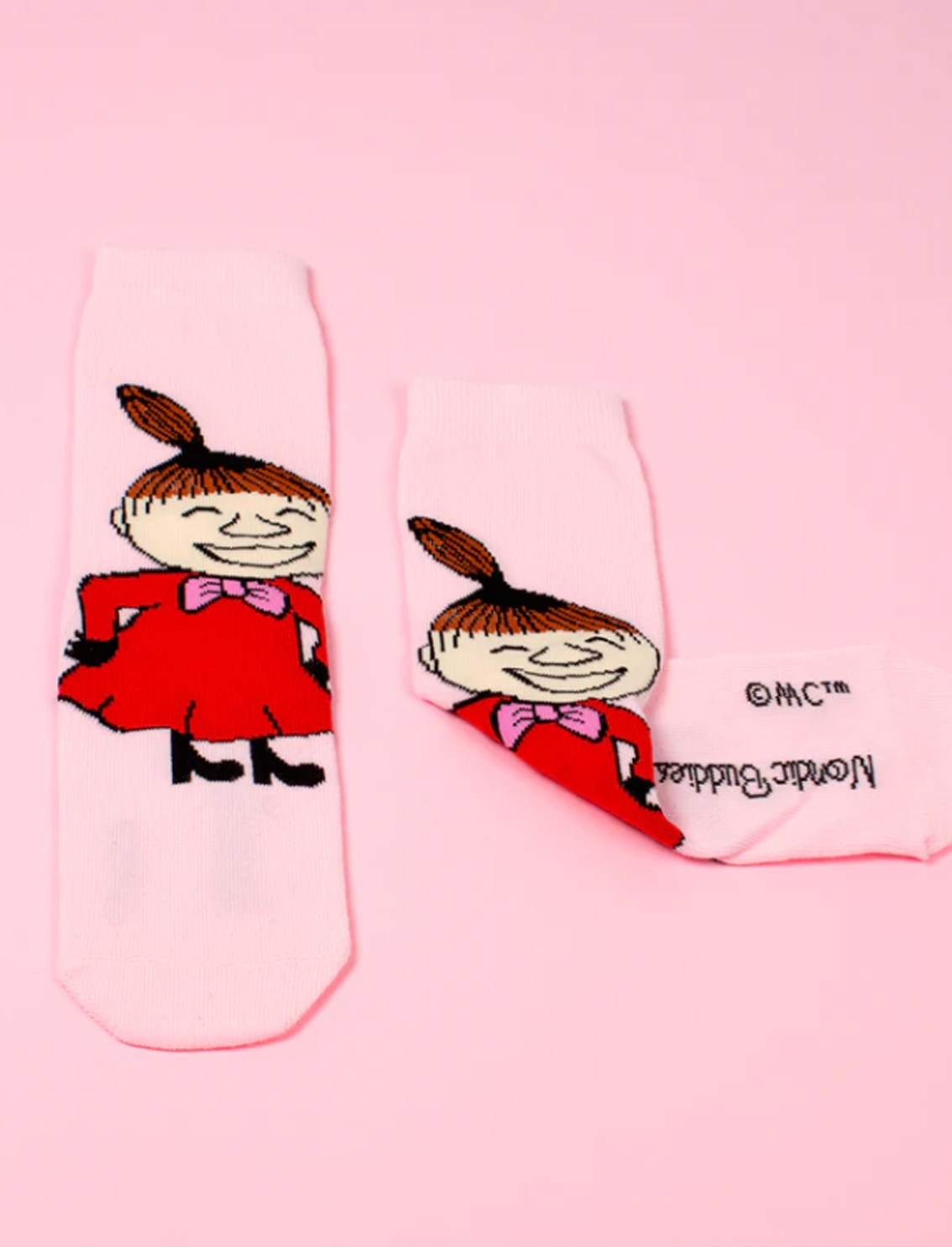 Moomin Woman Cotton Socks Pink Little May