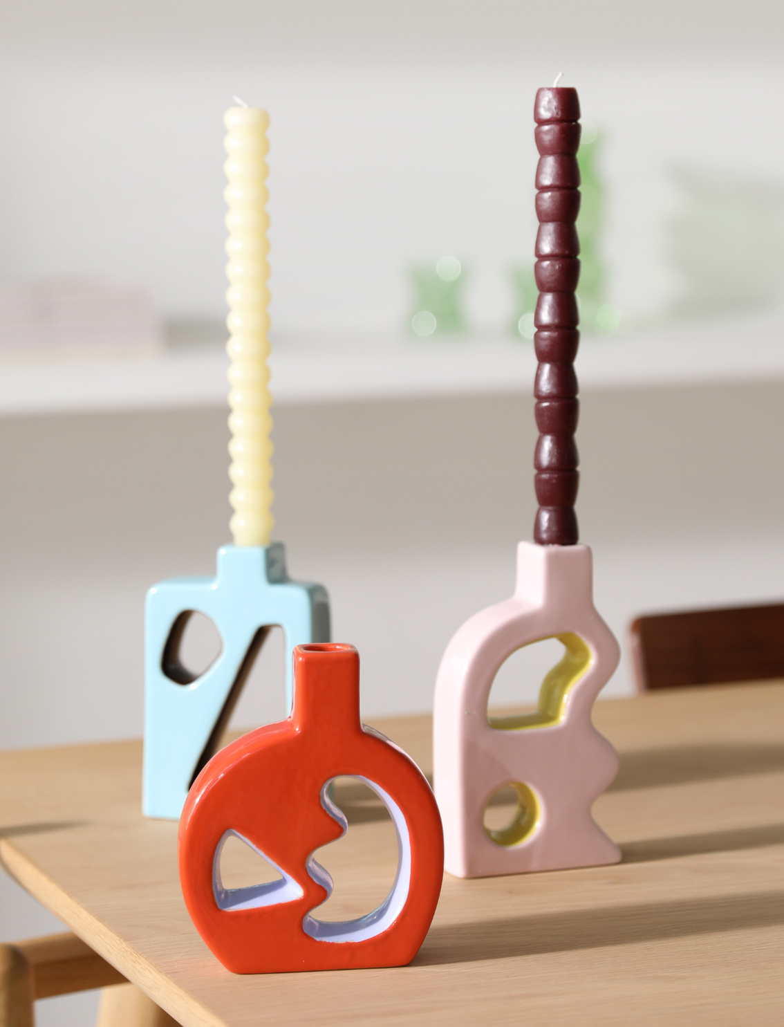 סט 5 נרות Pebble