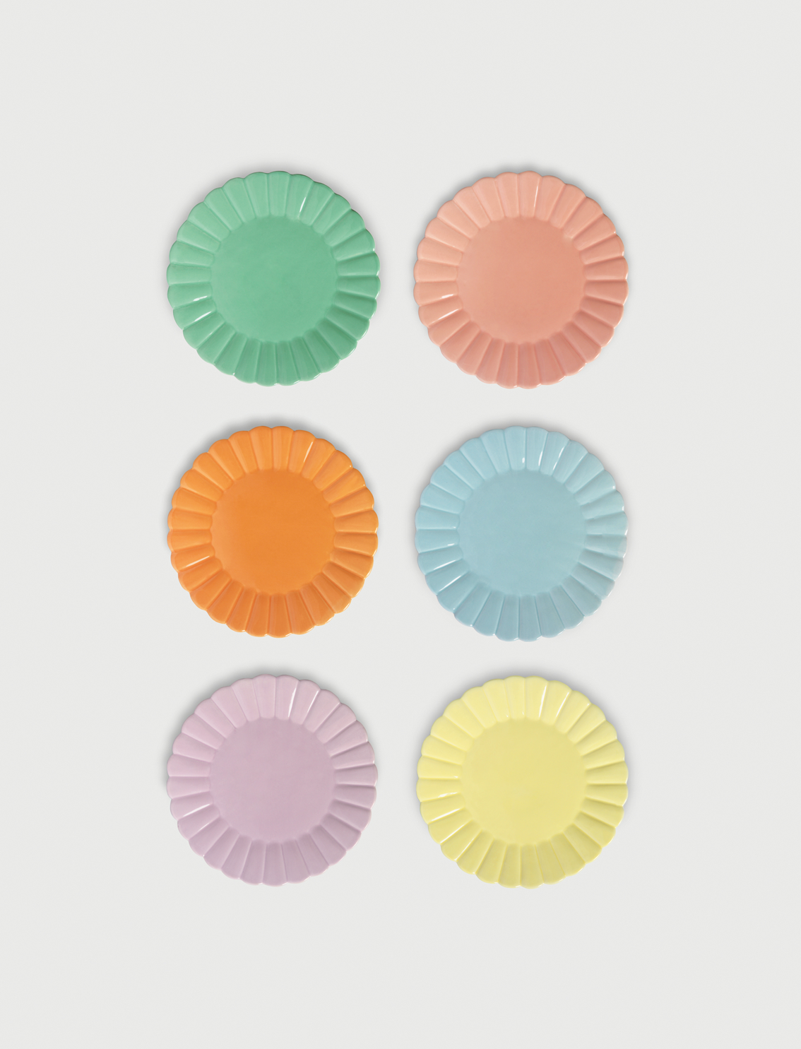 סט 6 צלחות Scallop