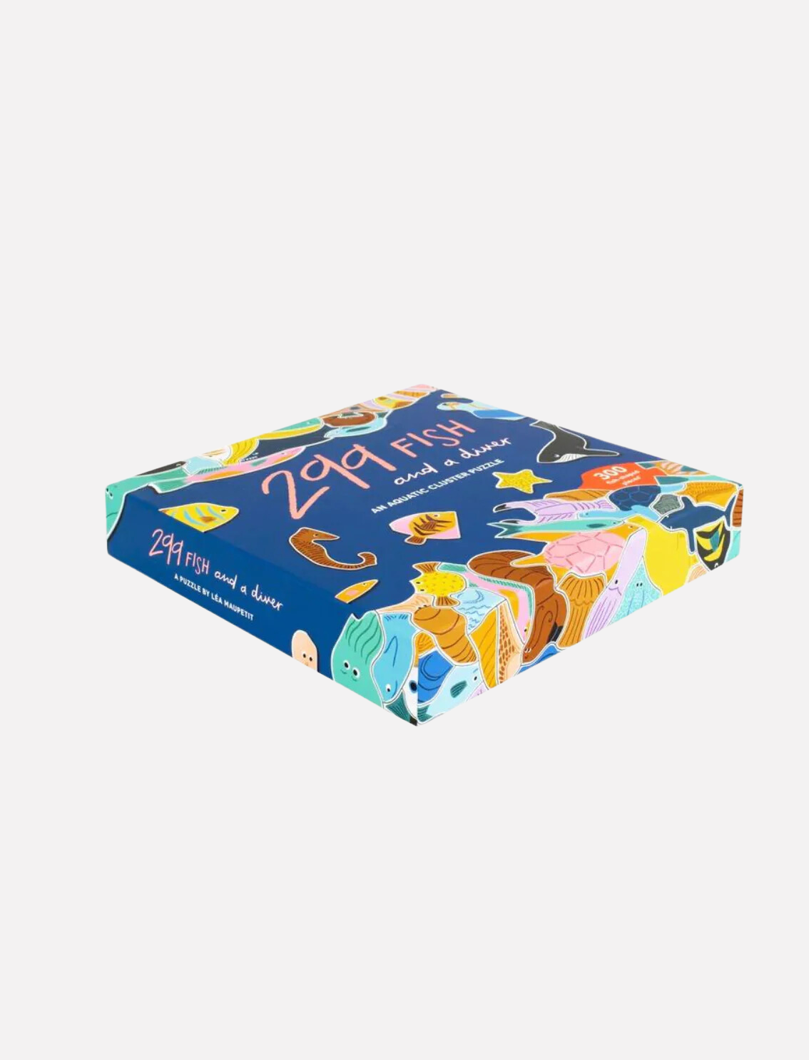 פאזל עגול 300 חלקים - 299 דגים וצוללן אחד