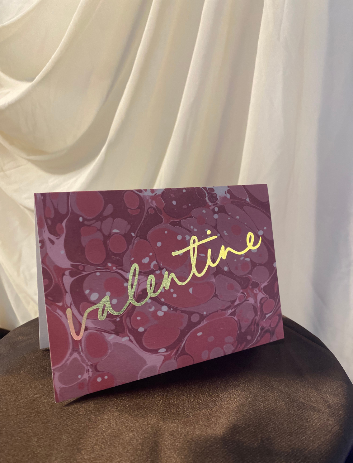 כרטיס ברכה Red Marble Valentine