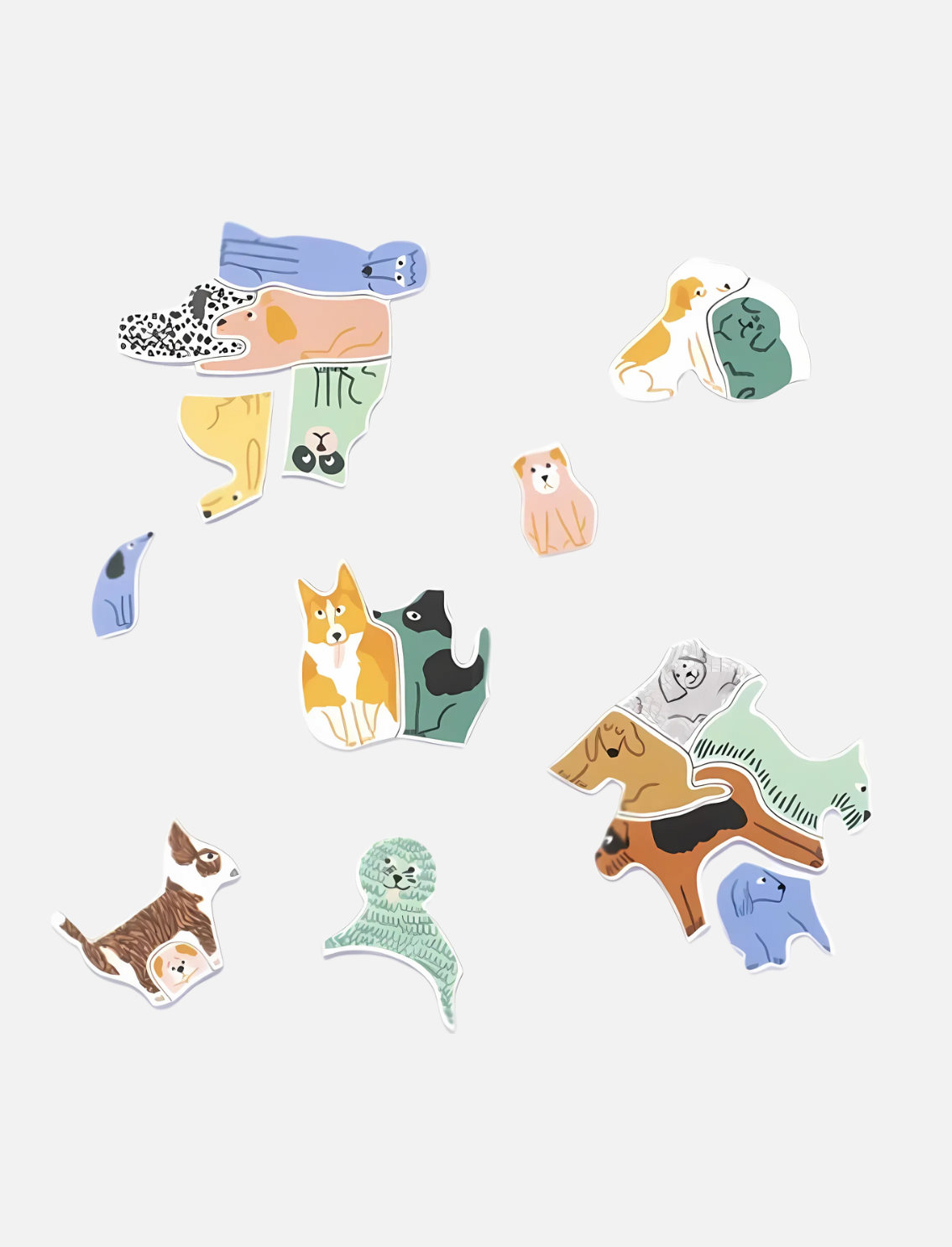 פאזל עגול 300 חלקים - 299 כלבים וחתול אחד