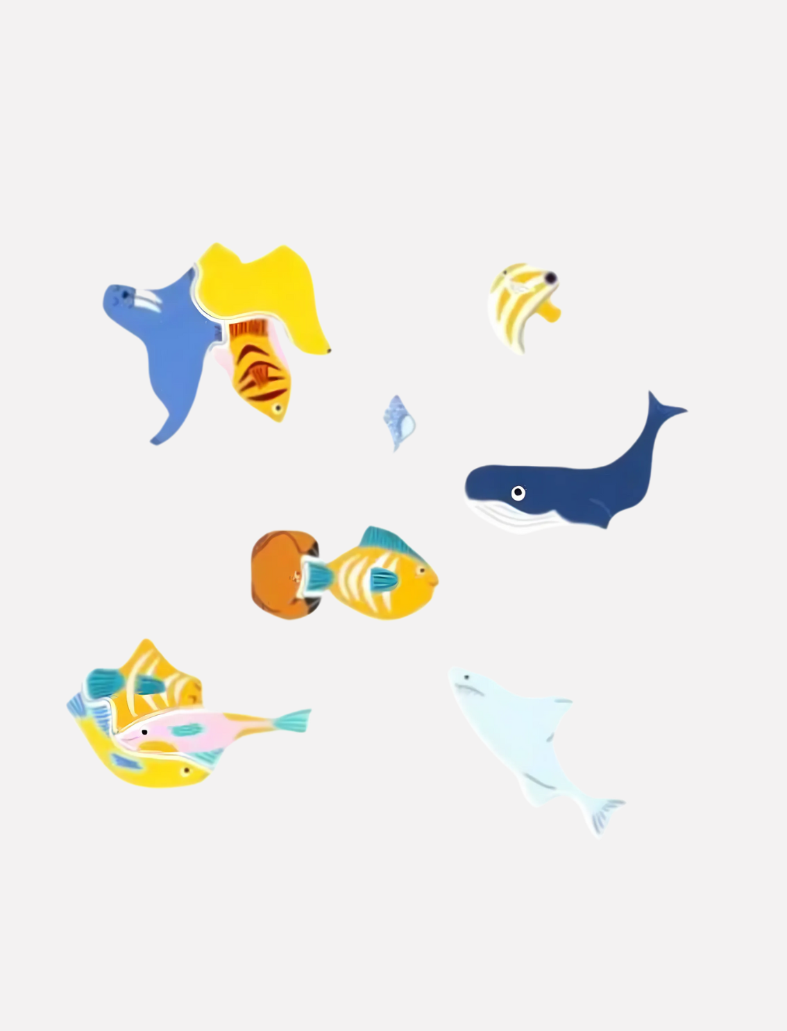 פאזל עגול 300 חלקים - 299 דגים וצוללן אחד