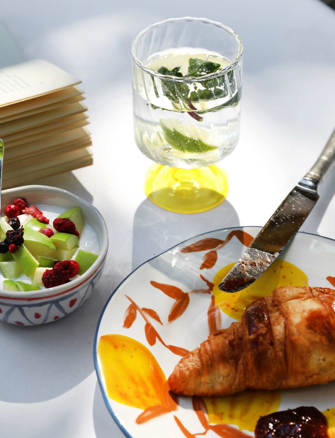 סט 2 כוסות Yellow Twirl