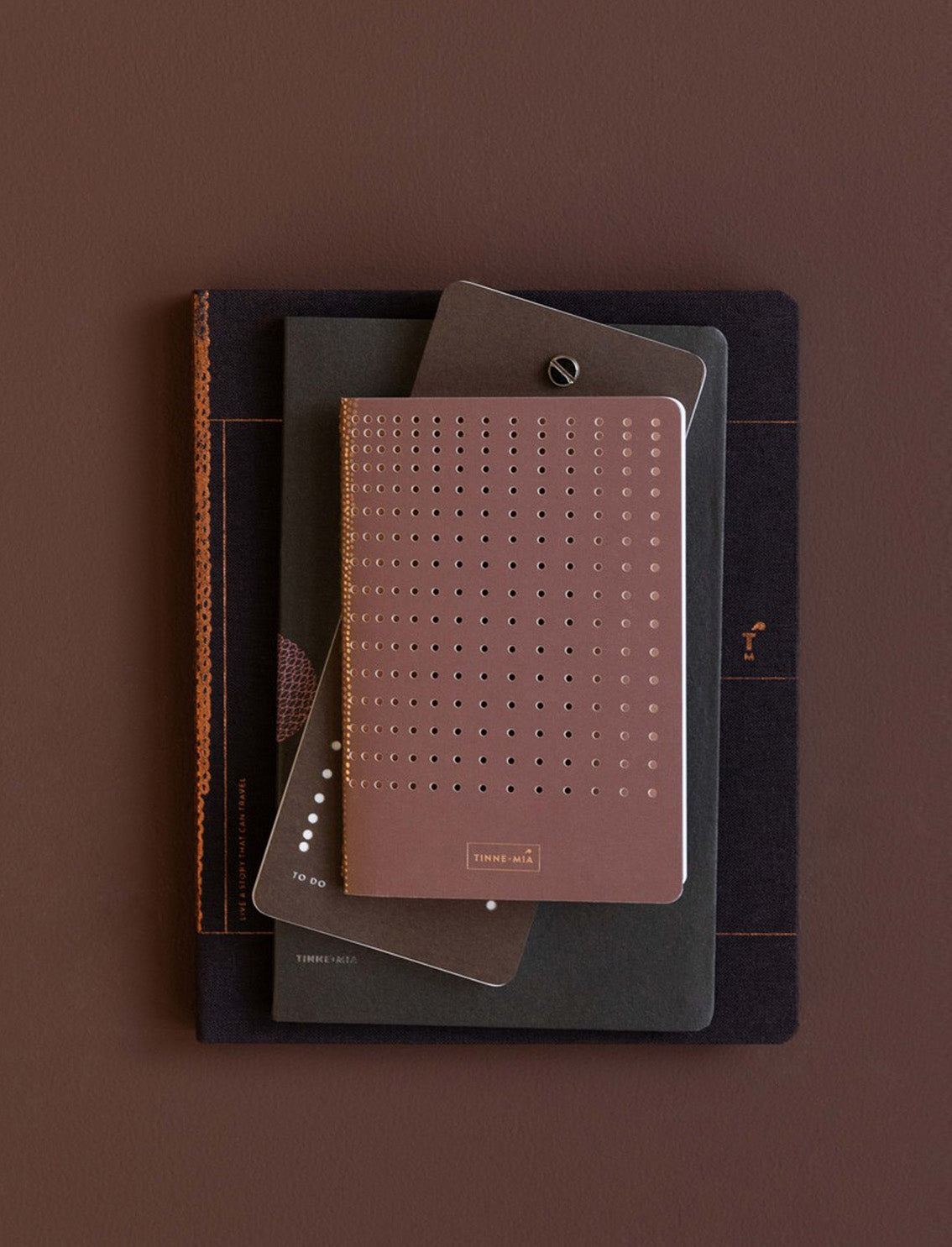 יומן כיס A6 Gridded Burgundy