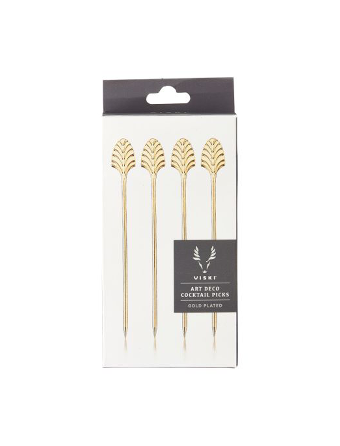 סט קיסמים למשקה Gold Deco