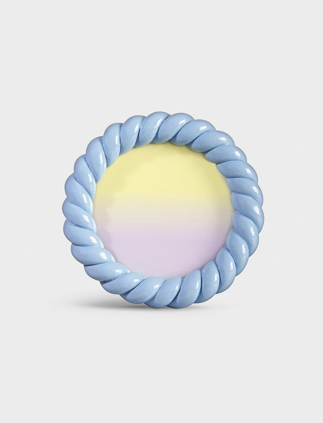 מסגרת לתמונה Braid Round Blue