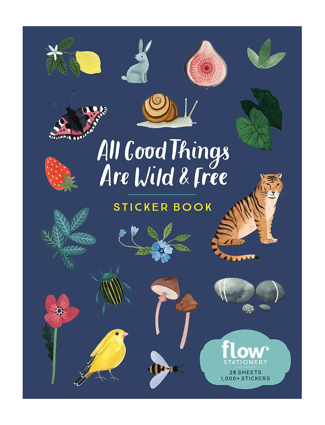 ספר 1000 מדבקות All Good Things Are Wild And Free
