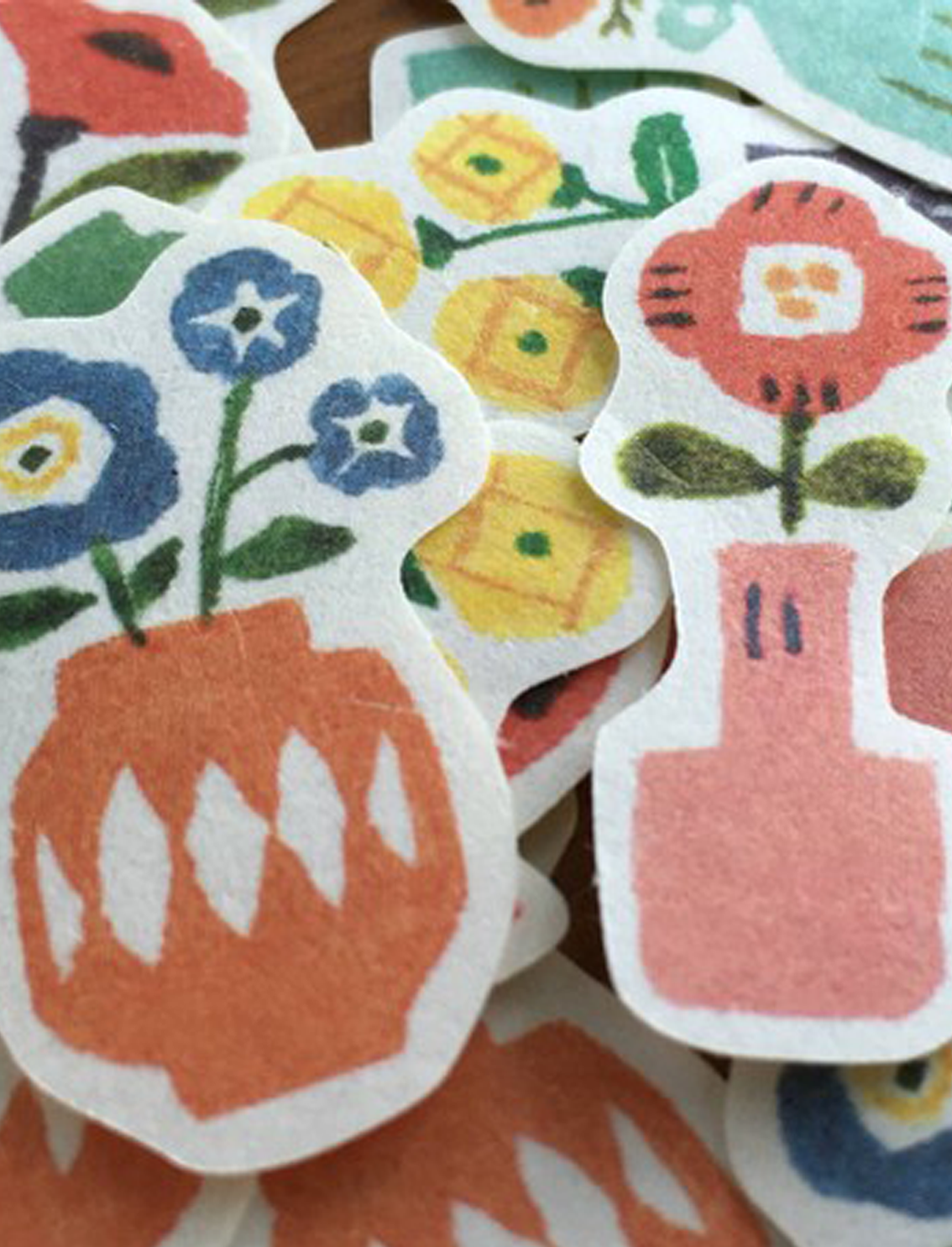 מדבקות Flower Vase