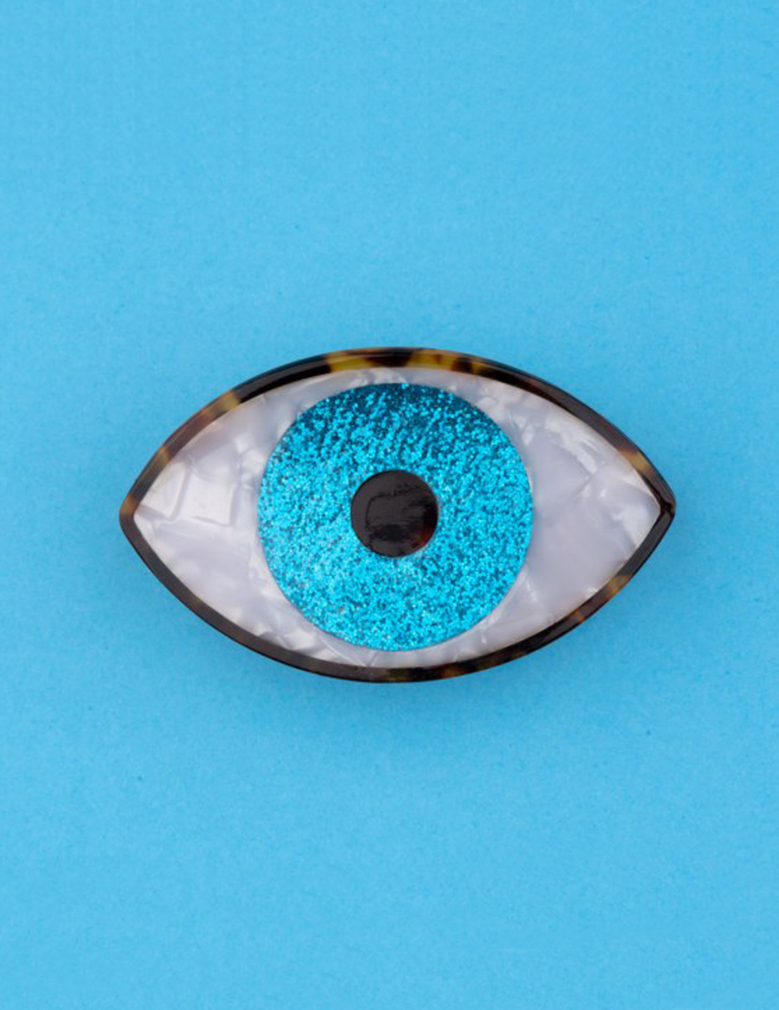 קליפס לשיער Glittery Blue Eye