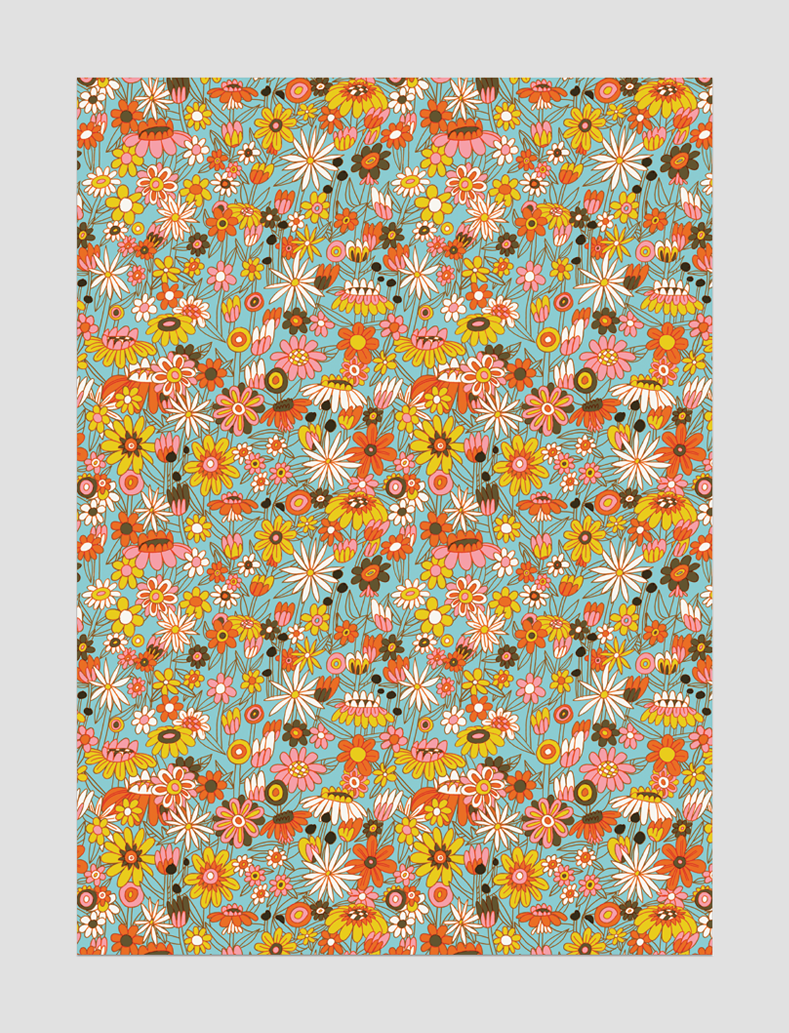 3 ניירות עטיפה Groovy Bloom