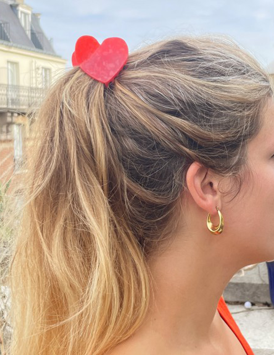 קליפס לשיער Red Heart