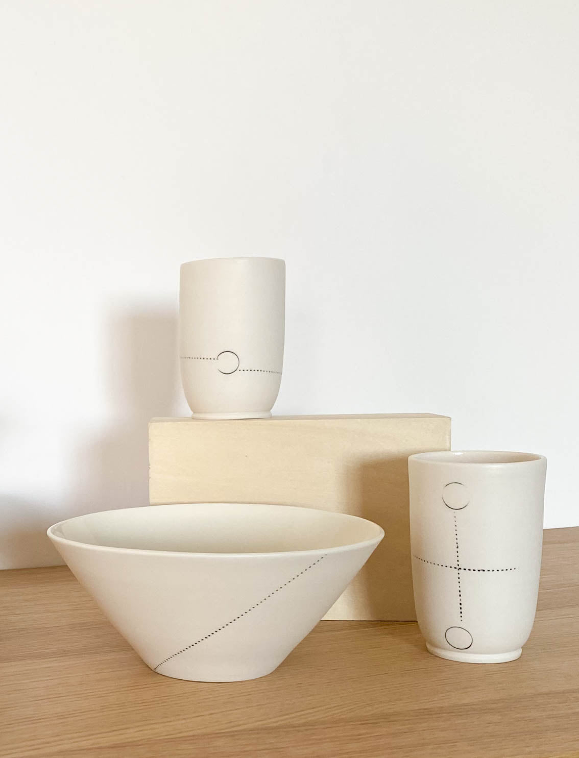 קערת פורצלן Line Cream