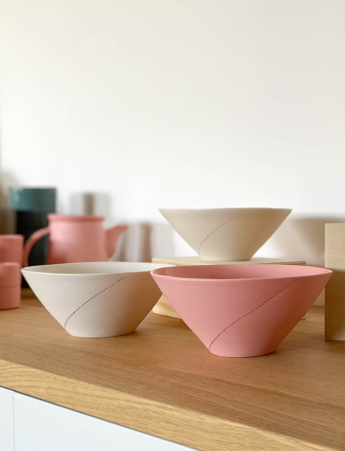 קערת פורצלן Line Pink