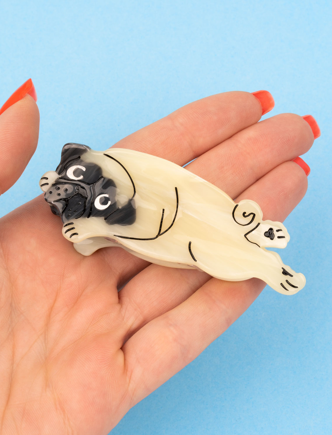 קליפס לשיער Pug