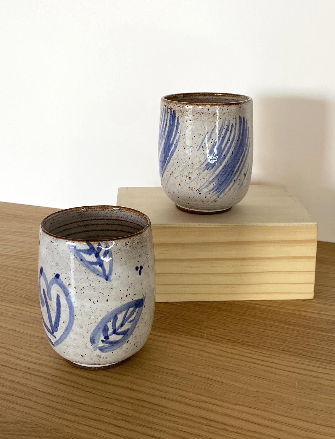 סט 2 כוסות גבוהות Shibori